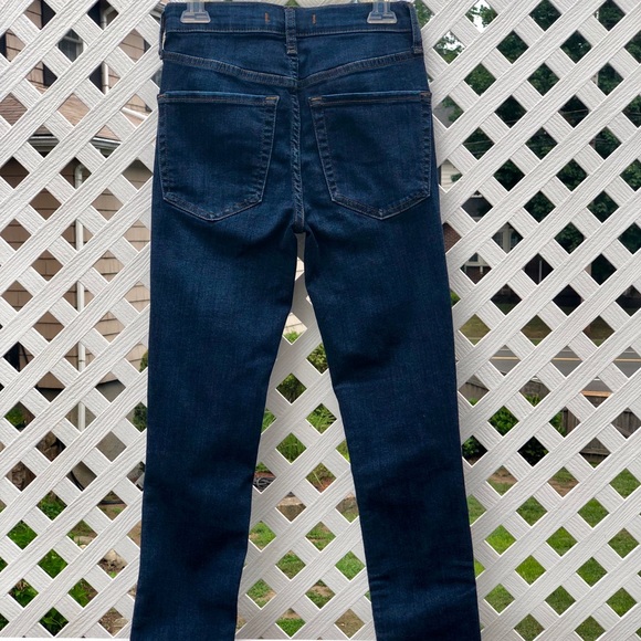 Free People Dark Blue Ripped Skinny Jeans - Picture 9 of 11